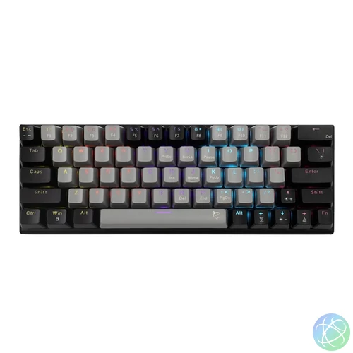 White Shark GK-002723V2-G-B/BL-HU Wakizashi 2 HUN szürke-fekete (blue switch) gamer billentyűzet