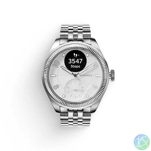Withings HWA10-model 10-All-Int SW Nova Brilliant 39mm Titánium ezüst okosóra