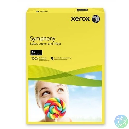 Xerox Symphony A4 80g intenzív citrom másolópapír