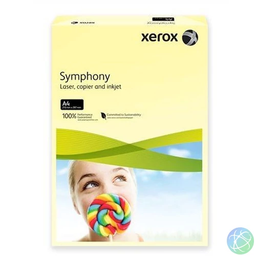 Xerox Symphony A4 80g pasztell citrom másolópapír
