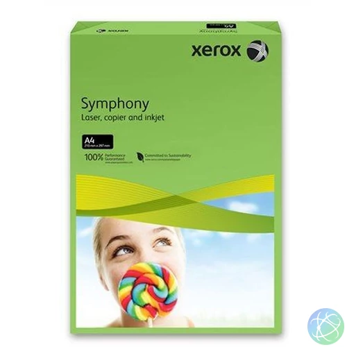 Xerox Symphony A4 160g intenzív zöld másolópapír