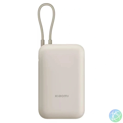 Xiaomi BHR9072GL 10000mAh (integrált kábel) világosbarna power bank