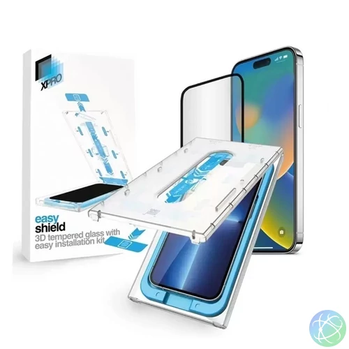 XPRO 128854 iPhone 15 Plus Easy Shield Tempered Glass 3D üveg kijelzővédő fólia