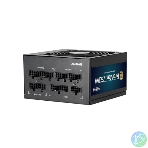 Zalman TeraMax ZM750-TMX 750W 80+ Gold ventillátorral moduláris dobozos tápegység