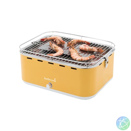 Barbecook BC-CHA-1016 Carlo asztali faszenes grill, sárga, 44x33x21cm