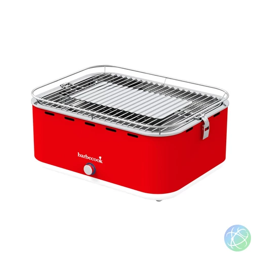 Barbecook BC-CHA-1019 Carlo asztali faszenes grill, piros, 44x33x21cm