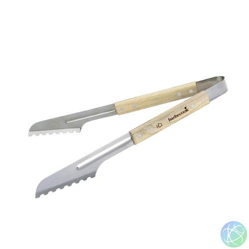Barbecook BC-ACC-7070 luxus rozsdamentes acél fogó, gumifa nyél, 100% FSC, 40cm