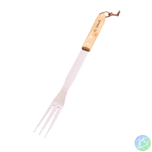 Barbecook BC-ACC-7072 rozsdamentes acél grill villa, gumifa nyél, 100% FSC, 46cm