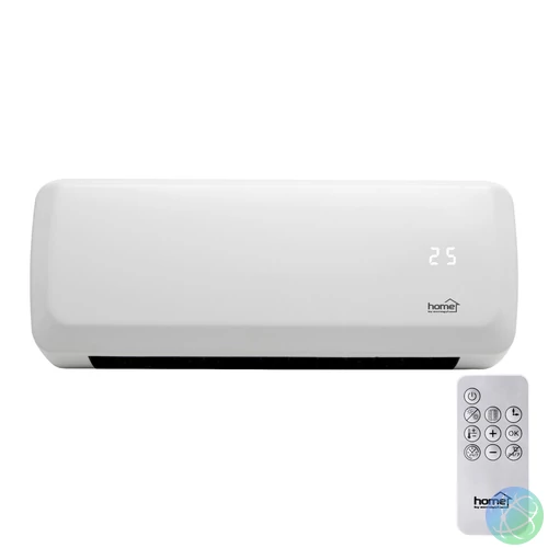 Home FKF 42201 fali elektromos ventilátoros fűtőtest, 1000W/2000W, heti program, távirányító, fehér
