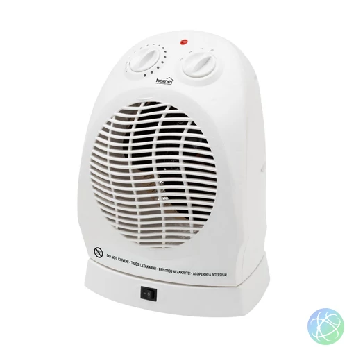 Home FK 1/O hordozható elektromos ventilátoros fűtőtest, 1000W/2000W, oszcillálás, fehér