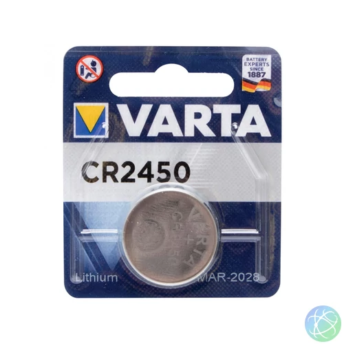 VARTA CR2450 gombelem, lítium, CR2450, 3V, 1 db/csomag