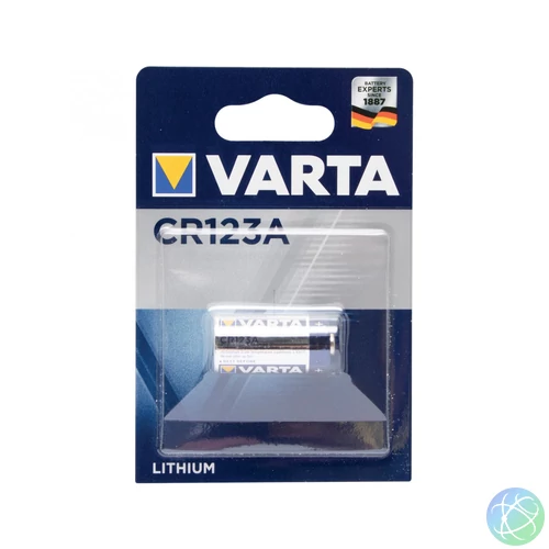 VARTA CR123 elem, lítium, CR123, 3V, 1 db/csomag