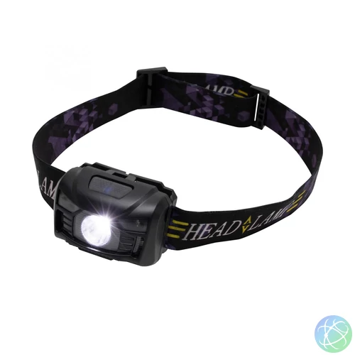 Home HLP 7RP LED tölthető fejlámpa, 100 lm, PIR mozgásérzékelő, 5 funkció, 1200 mAh, ~4 óra üzemidő