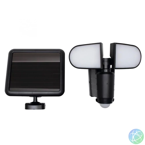 Home FLP 5 SOLAR, szolárpaneles LED reflektor, PIR mozgásérzékelő, 500 lm, forgatható reflektorok, 1500 mAh, ~60 perc üzemidő