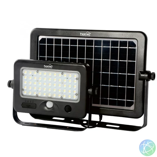 Home FLP 1100 SOLAR, szolárpaneles LED reflektor, PIR mozgásérzékelő, 1100 lm, 6000 K, 7200 mAh