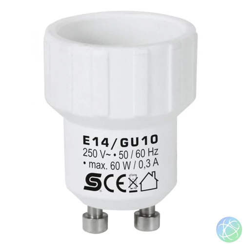 Home E14/GU10 foglalatátalakító adapter, max. 0,3 A
