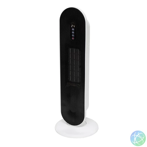 Home FK 54 álló elektromos kerámia fűtőtest, 1400W/2000W, oszcillálás, elektronikus termosztát, távirányító, fehér