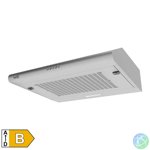 Home KPE 6020S konyhai páraelszívó TORNADO, három sebességfokozat, légszállítás: 200 m3/h, 38 W, 60 cm, rozsdamentes acél