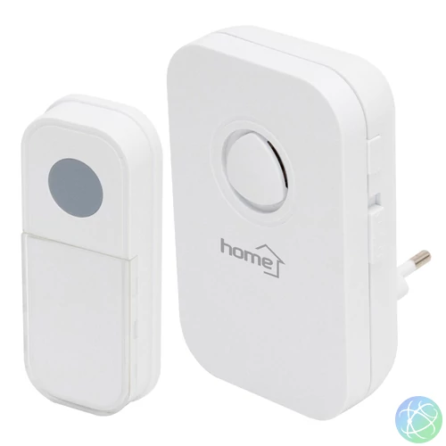 Home DB 1091AC vezeték nélküli csengő, 100 m hatótáv, 3 fokozatú hangerő, 36 dallam, 230 V-os tápellátás