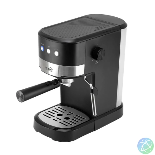 HOME HGPR16 presszókávé főző, 15bar, tejhabosítás, elektronikus vezérlés, csészemelegítő, automatikus kikapcsolás