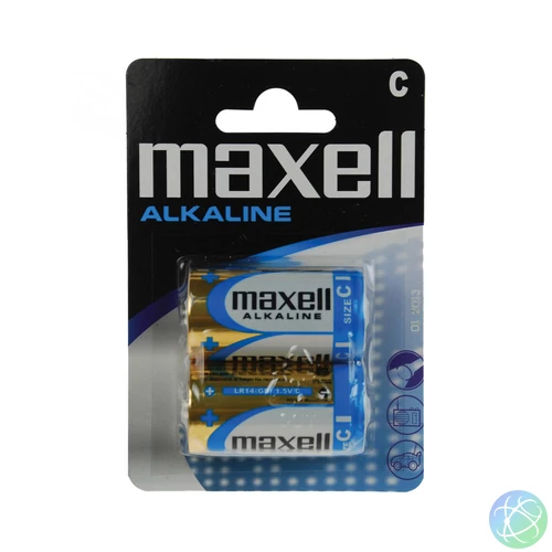 Maxell LR14 C elem, alkáli, baby, 1,5V, 2 db/csomag