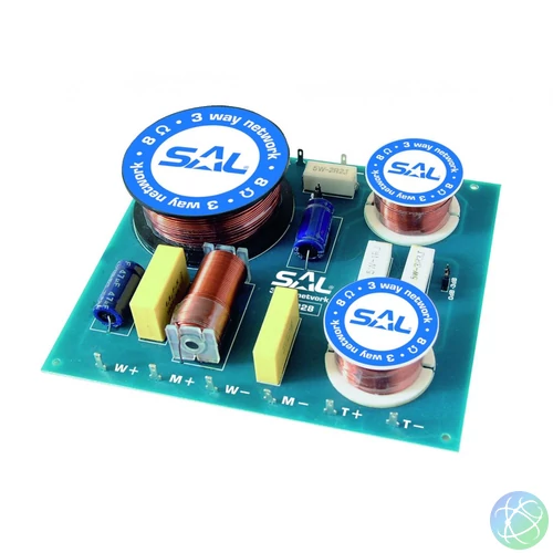 SAL HV 328 hangváltó, 200 W, 3 utas, 500 Hz/3000 Hz keresztezési frekvencia