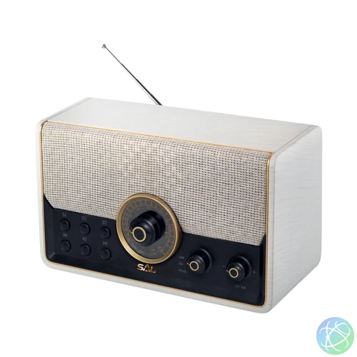 SAL RRT 6B retro táskarádió, multimédia lejátszó, 6 in 1, BT, USB, MicroSD, AUX, FM rádió, kihangosító, beépített mikrofon
