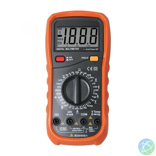 Home SMA 64 digitális multiméter, egyenfeszültség, váltófeszültség, egyenáram, váltóáram, ellenállás, hőmérséklet mérése