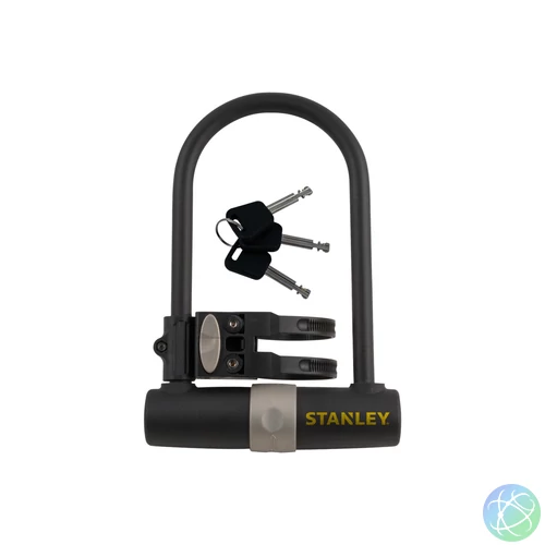 STANLEY S755-201 kerékpár zár, U-alakú, 3 kulcsos, 247 mm hosszúság
