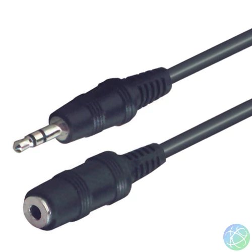 Home A 54-5 audiókábel, 3,5mm sztereó dugó, 3,5mm sztereó aljzat, 5m