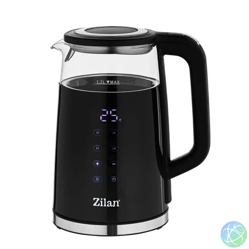 Zilan ZLN7859 vízforraló, max. 2200 W, 1,7 literes, rejtett fűtőszál, digitális kijelző