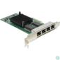 Kép 1/2 - ARGUS LAN kártya 4x 10/100/1000 PCI-E x4 v2.0