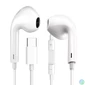Kép 1/3 - FIESTA Fülhallgató, USB-C, vezetékes, mikrofonnal, fehér