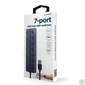 Kép 1/3 - GEMBIRD USB 2.0 HUB Switchelhető 7 portos, fekete