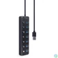 Kép 3/3 - GEMBIRD USB 3.1 HUB Switchelhető 7 portos, fekete