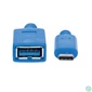 Kép 2/2 - MANHATTAN adapter USB 3.2 Gen1 A - C F/M, 15cm, kék