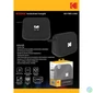 Kép 4/4 - KODAK hordozható hangszóró, 5W teljesítmény, 3.7V/1200mAh akkumulátor