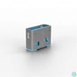 Kép 2/3 - LINDY Dugó biztonsági, Port Blocker, USB A, kék (10db/csomag)