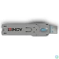 Kép 2/5 - LINDY Dugó biztonsági, Port Blocker, USB A kulcs, kék