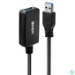 Kép 1/2 - LINDY Kábel USB 3.2 Gen1 A - A hosszabbító ,aktív, M/F,   5m, fekete