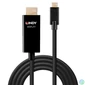 Kép 1/2 - LINDY Kábel USB-C - HDMI 2.0, 18Gbps, 4K@60Hz, M/M   3m, fekete