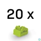 Kép 1/3 - LINDY Dugó biztonsági, Port Blocker, RJ45, kulcs nélkül, zöld (20db/csomag)