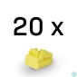 Kép 1/3 - LINDY Dugó biztonsági, Port Blocker, RJ45, kulcs nélkül, sárga (20db/csomag)