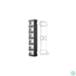 Kép 4/4 - NIKOMAX Patch panel, UTP, 12 portos, 10", beépíthető, üres, fekete