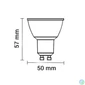 Kép 2/2 - OPTONICA LED Spot izzó, GU10, 5W, meleg fehér, 400 Lm, 2800K - 1937