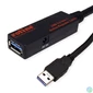 Kép 1/2 - ROLINE Kábel USB 3.2 Gen1 A - A Repeaterrel, M/F, 10m, fekete
