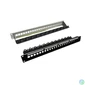 Kép 1/5 - ROLINE Patch panel STP 19", 24 port, üres, kapcsos rögzítési lehtőséggel, fekete