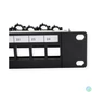 Kép 3/5 - ROLINE Patch panel STP 19", 24 port, üres, kapcsos rögzítési lehtőséggel, fekete