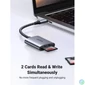 Kép 3/4 - UGREEN 2 az 1-ben USB 3.0 USB-C SD Kártya kártyaolvasó 0,15m, fekete