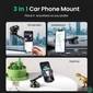 Kép 2/4 - UGREEN Autós telefon gravitációs tartó 4,7" - 7" tapadókorongos, automata lock, szürke
